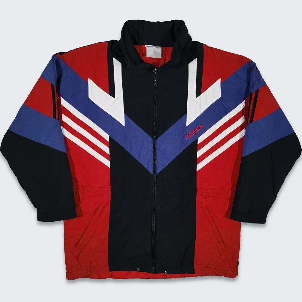 Adidas Vintage 90s Color Block Heavy Jacket